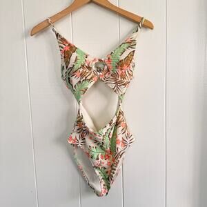 Rip Curl La Quinta Cut-Out One-Piece Swimsuit Sz Med Resort Wear Yacht Cruise